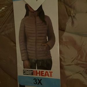 NWT Down 32 Degree Heat Brown coat; 3x